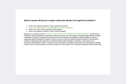 anteprima della pagina del file - Risposte di Certificazione Google Analytics